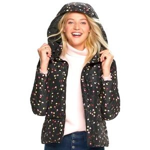 POPSUGAR PUFFER FLORAL PRINT NEW COAT JACKET SMALL